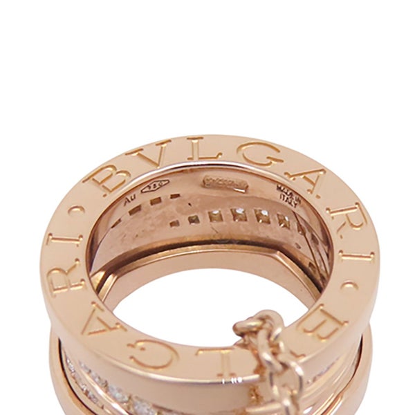 ブルガリ ネックレス ビーゼロワン B-zero1 レジェンド ダイヤモンド K18PGピンクゴールド BVLGARI ペンダント