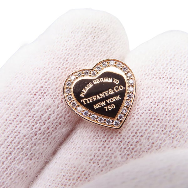 ティファニー ピアス リターン トゥ ハート タグ スタッド ダイヤモンド K18PGピンクゴールド Tiffany&Co.