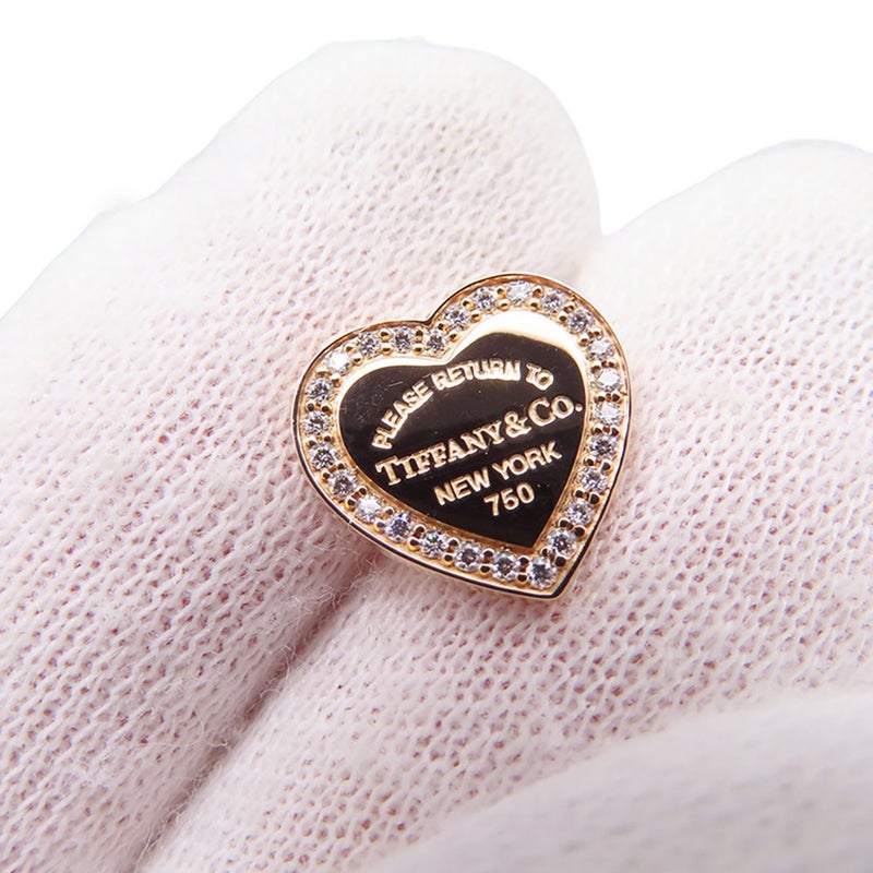 ティファニー ピアス リターン トゥ ハート タグ スタッド ダイヤモンド K18PGピンクゴールド Tiffany&Co.