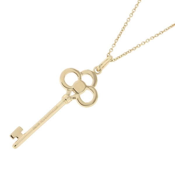 ティファニー ネックレス クラウン キー ダイヤモンド K18YGイエローゴールド Tiffany&Co. ペンダント