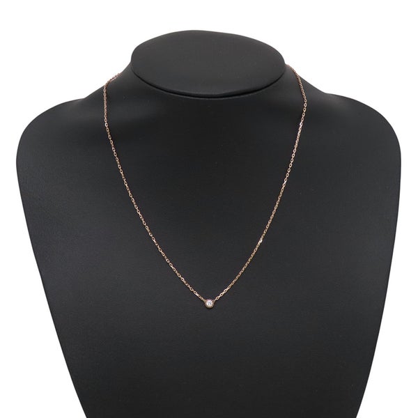 カルティエ ネックレス ダムール SM スモールモデル ダイヤモンド 1P 計0.09ct K18PGピンクゴールド B7215700 Cartier ペンダント