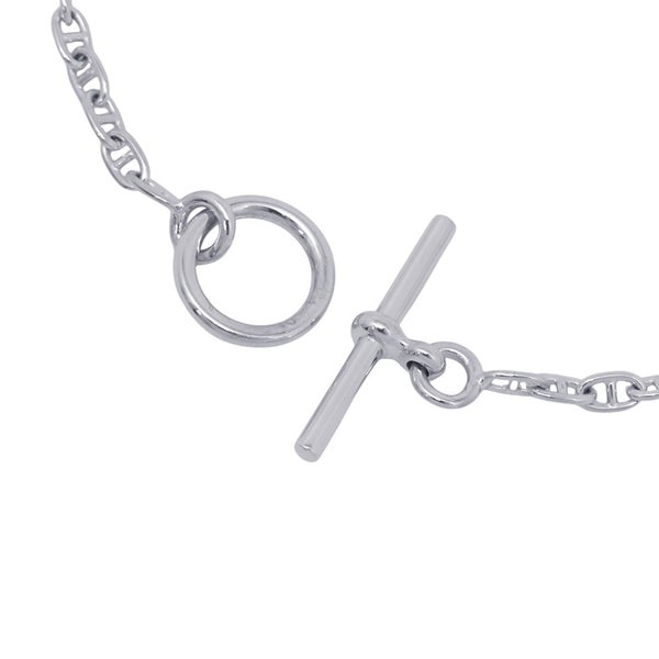 エルメス ブレスレット ニュー ファランドール ダイヤモンド 48P 計0.45ct K18WGホワイトゴールド サイズSH HERMES New Farandole