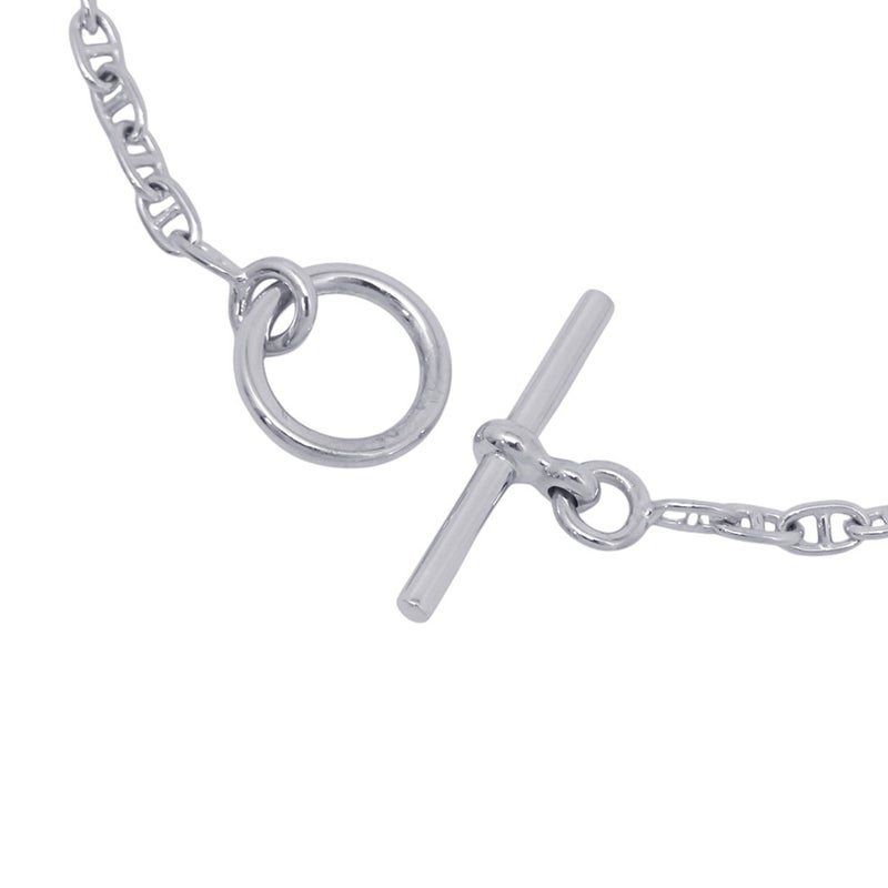エルメス ブレスレット ニュー ファランドール ダイヤモンド 48P 計0.45ct K18WGホワイトゴールド サイズSH HERMES New Farandole