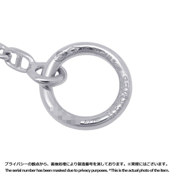 エルメス ブレスレット ニュー ファランドール ダイヤモンド 48P 計0.45ct K18WGホワイトゴールド サイズSH HERMES New Farandole