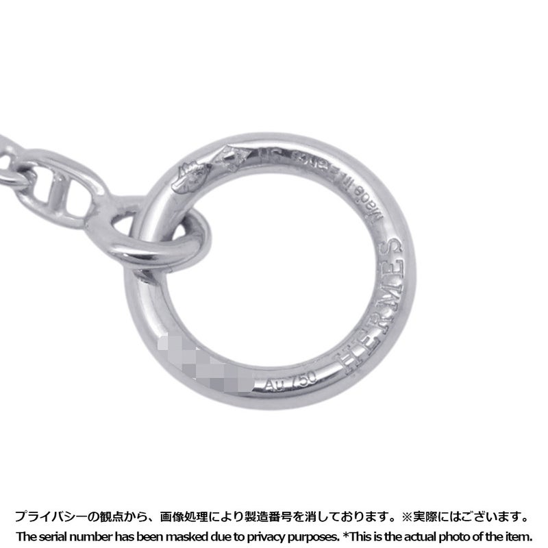 エルメス ブレスレット ニュー ファランドール ダイヤモンド 48P 計0.45ct K18WGホワイトゴールド サイズSH HERMES New Farandole