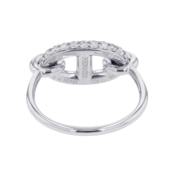エルメス リング ニュー ファランドール ダイヤモンド 48P 計0.45ct K18WGホワイトゴールド サイズ51 HERMES 指輪 New Farandole