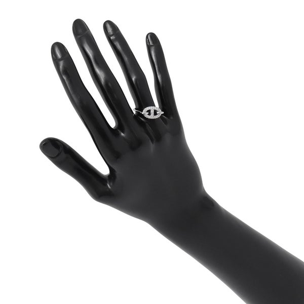エルメス リング ニュー ファランドール ダイヤモンド 48P 計0.45ct K18WGホワイトゴールド サイズ51 HERMES 指輪 New Farandole