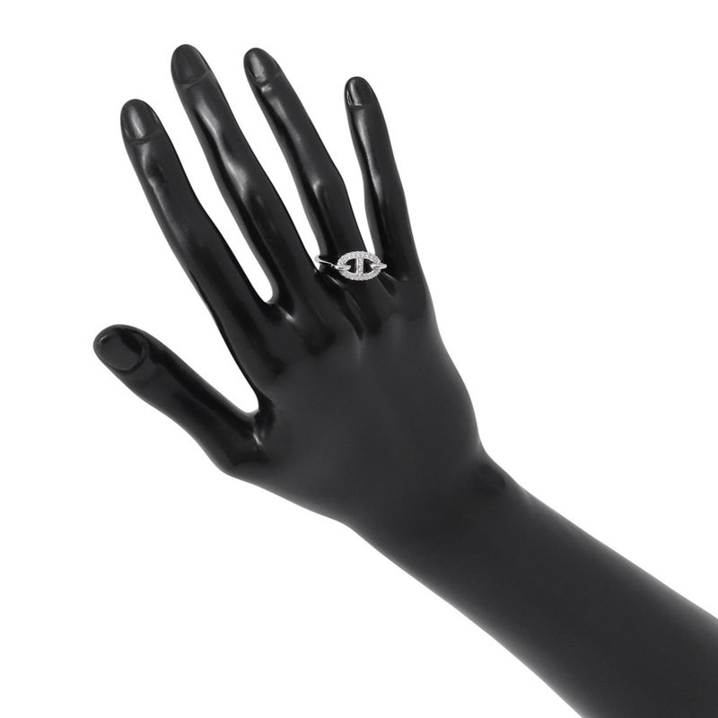 エルメス リング ニュー ファランドール ダイヤモンド 48P 計0.45ct K18WGホワイトゴールド サイズ51 HERMES 指輪 New Farandole