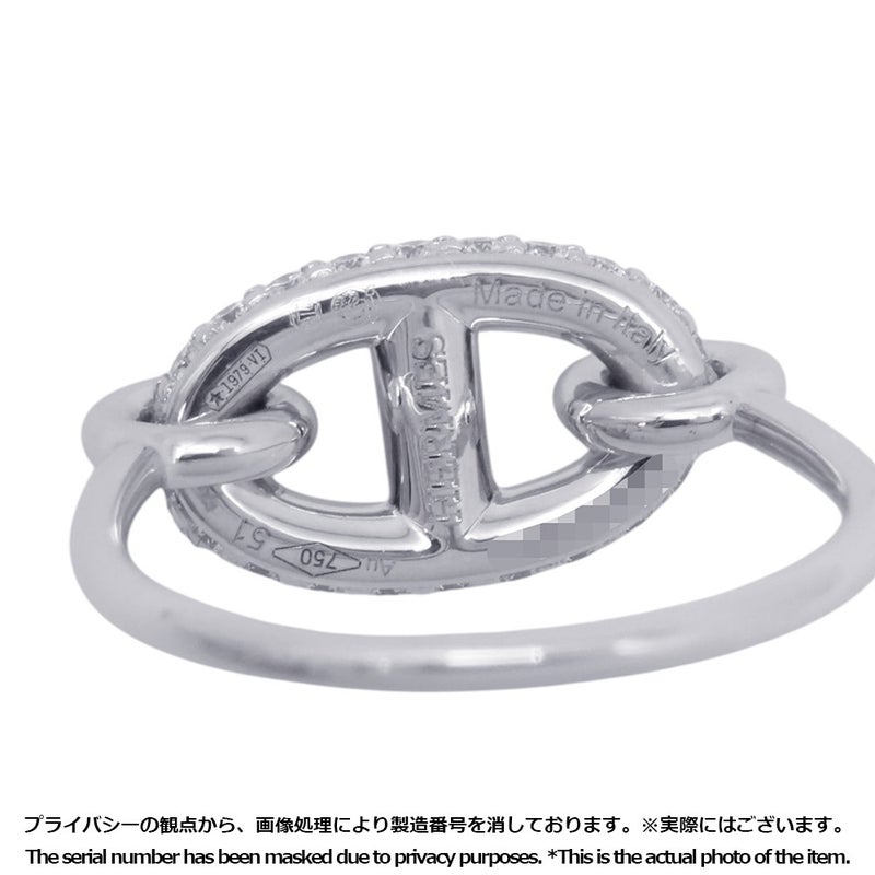 エルメス リング ニュー ファランドール ダイヤモンド 48P 計0.45ct K18WGホワイトゴールド サイズ51 HERMES 指輪 New Farandole