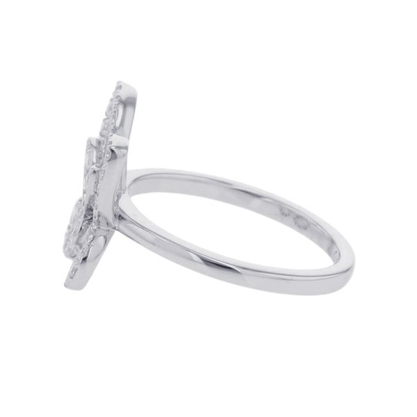グラフ リング バタフライ シルエット ダイヤモンド ミニ ダイヤ 計0.40ct K18WGホワイトゴールド サイズ約6号 RGR769 指輪