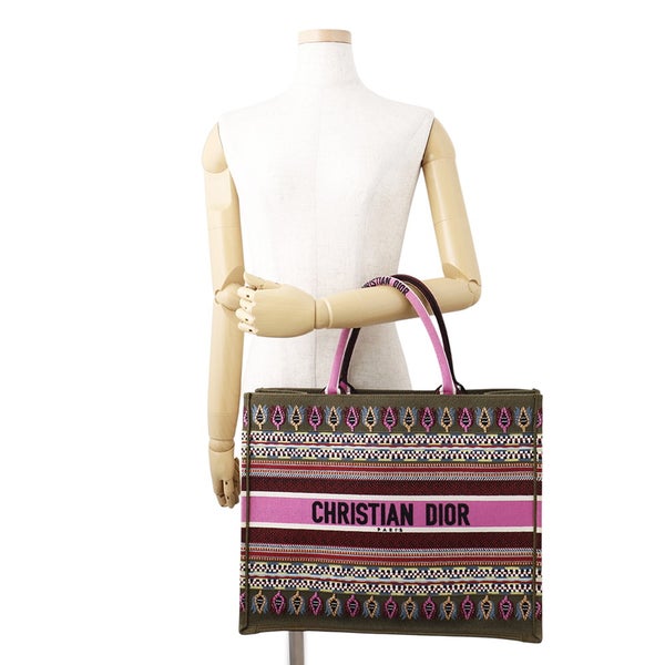 ディオール トートバッグ ボタニカル柄 ブックトート ラージ キャンバス M1286ZJOV Christian Dior