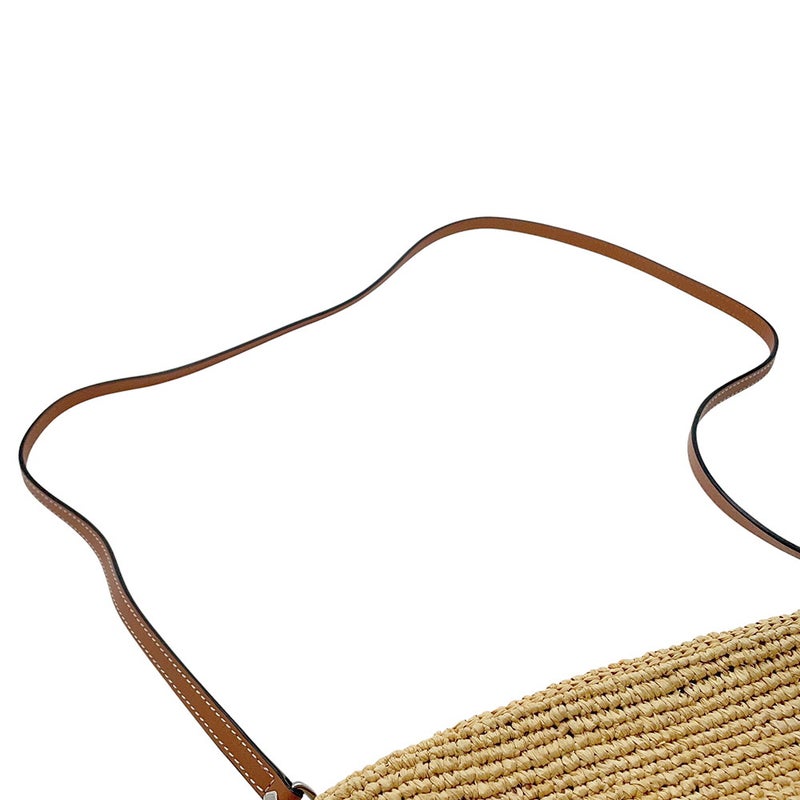 ロエベ ショルダーバッグ パウラズイビザ コラボ タートル ラフィア LOEWE バスケットバッグ ポシェット