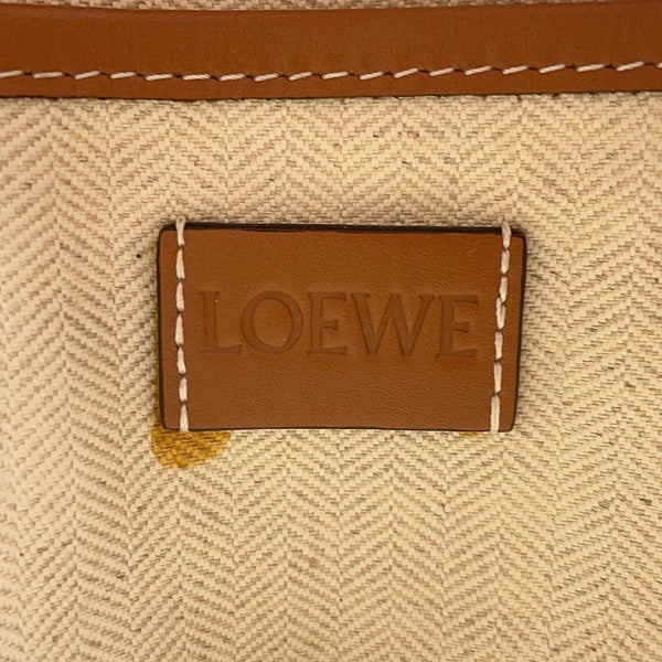ロエベ ショルダーバッグ パウラズイビザ コラボ タートル ラフィア LOEWE バスケットバッグ ポシェット