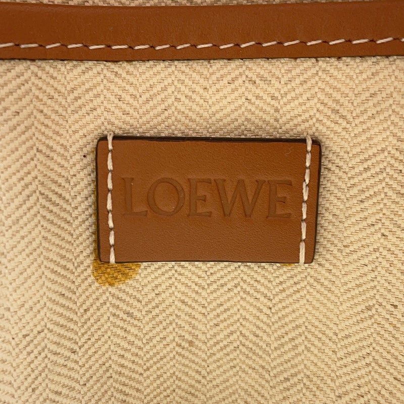 ロエベ ショルダーバッグ パウラズイビザ コラボ タートル ラフィア LOEWE バスケットバッグ ポシェット