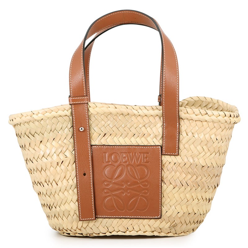 ロエベ ハンドバッグ バスケットバッグ スモール ラフィア/レザー 327.02.S93 LOEWE カゴバッグ