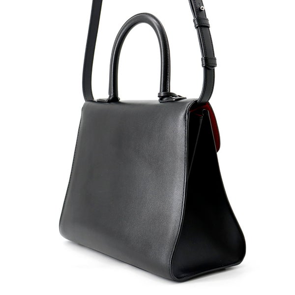 デルボー ハンドバッグ ブリヨンMM レザー Delvaux 2way 黒