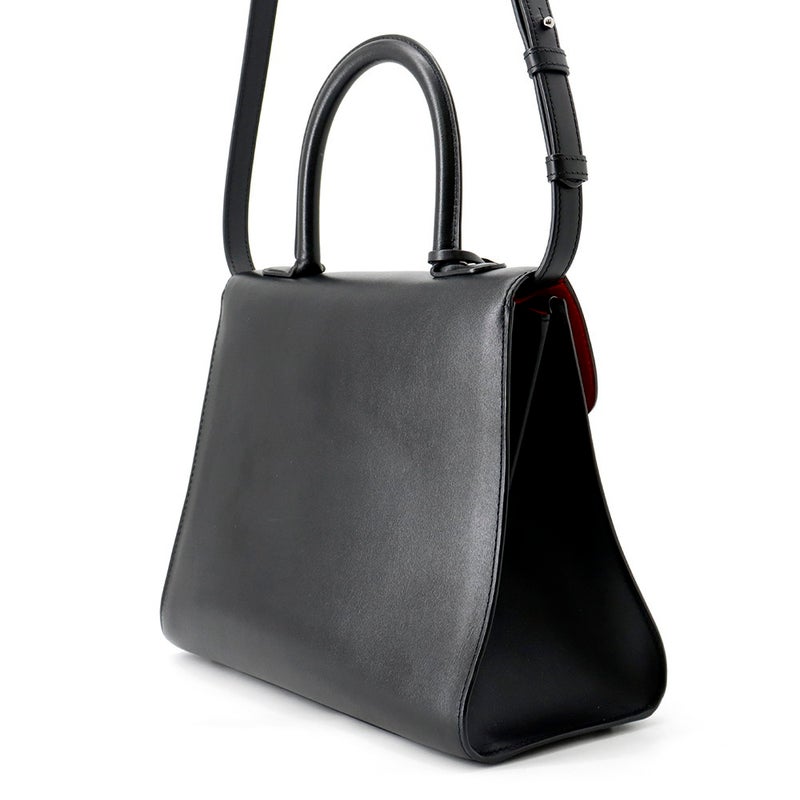 デルボー ハンドバッグ ブリヨンMM レザー Delvaux 2way 黒
