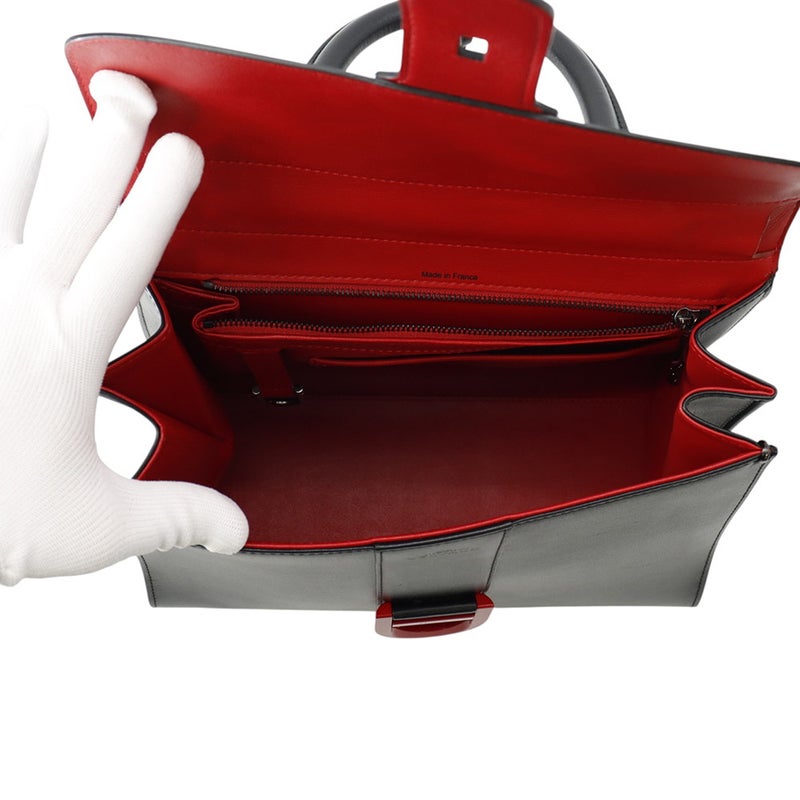 デルボー ハンドバッグ ブリヨンMM レザー Delvaux 2way 黒