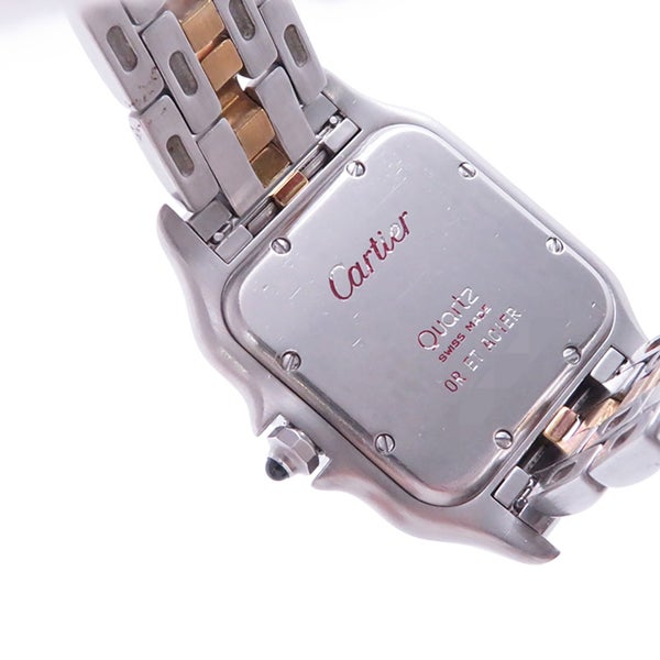 カルティエ パンテール MM 1ロウ K18YGイエローゴールド 83949 Cartier 腕時計 クォーツ アイボリー文字盤