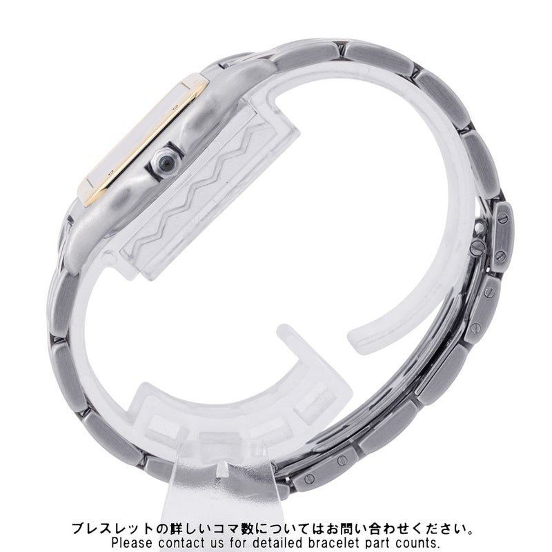 カルティエ パンテールMM 2ロウ SS/K18YGイエローゴールド W25028B6 Cartier 腕時計 クォーツ アイボリー文字盤