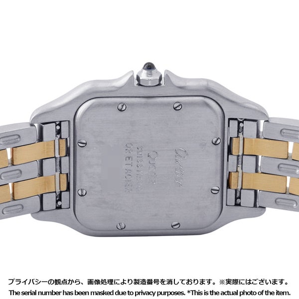 カルティエ パンテールMM 2ロウ SS/K18YGイエローゴールド W25028B6 Cartier 腕時計 クォーツ アイボリー文字盤