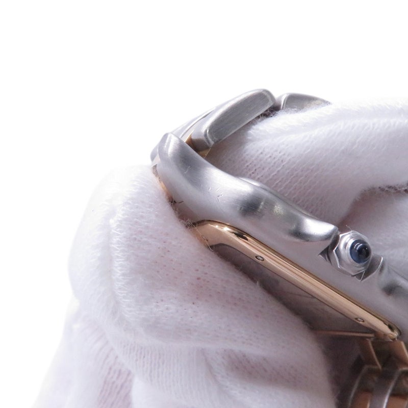 カルティエ パンテールMM 2ロウ SS/K18YGイエローゴールド W25028B6 Cartier 腕時計 クォーツ アイボリー文字盤