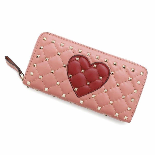 ヴァレンティノ・ガラヴァーニ 長財布 スタッズ ハートロングウォレット PW0P0P00QVX VALENTINO 財布