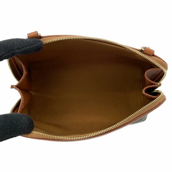 セリーヌ チェーンショルダーバッグ トリオンフ チェーンクラッチ 10E382 CELINE ポーチ ブラウン