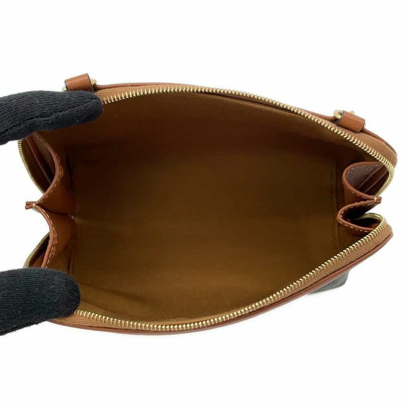 セリーヌ チェーンショルダーバッグ トリオンフ チェーンクラッチ 10E382 CELINE ポーチ ブラウン