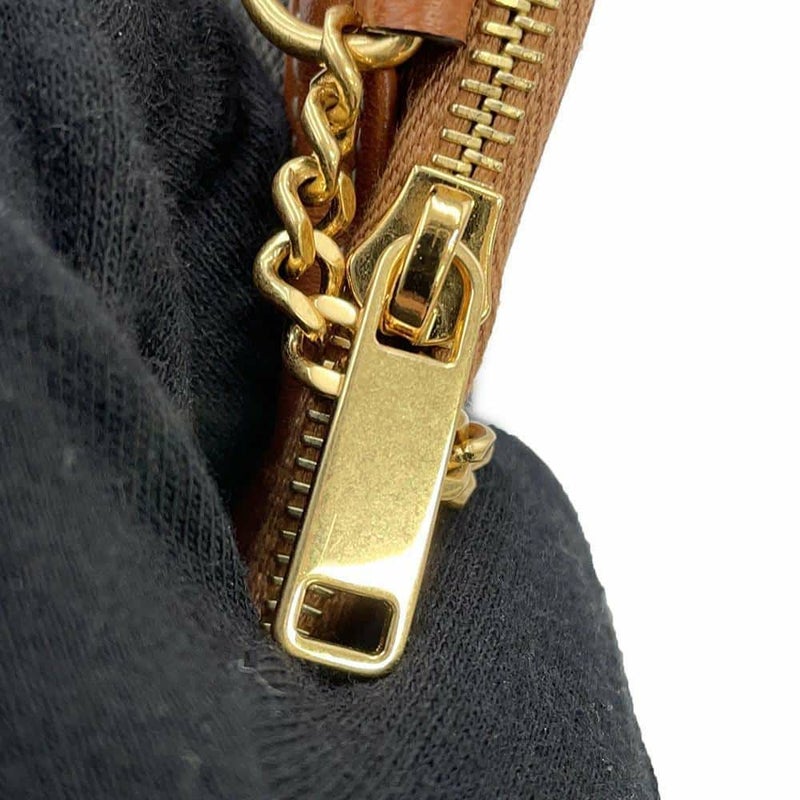 セリーヌ チェーンショルダーバッグ トリオンフ チェーンクラッチ 10E382 CELINE ポーチ ブラウン