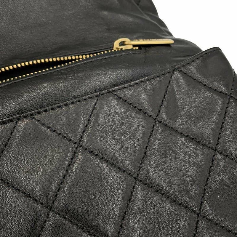 シャネル チェーンショルダーバッグ マトラッセ 2.55 ラムスキン A16522 CHANEL 黒