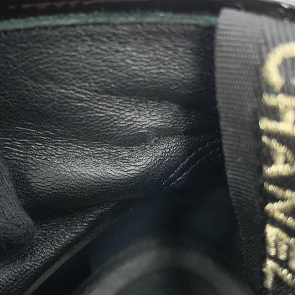 シャネル ショートブーツ ココマーク レースアップ パテント フェイクパール レディースサイズ37 1/2C G33169 靴 黒