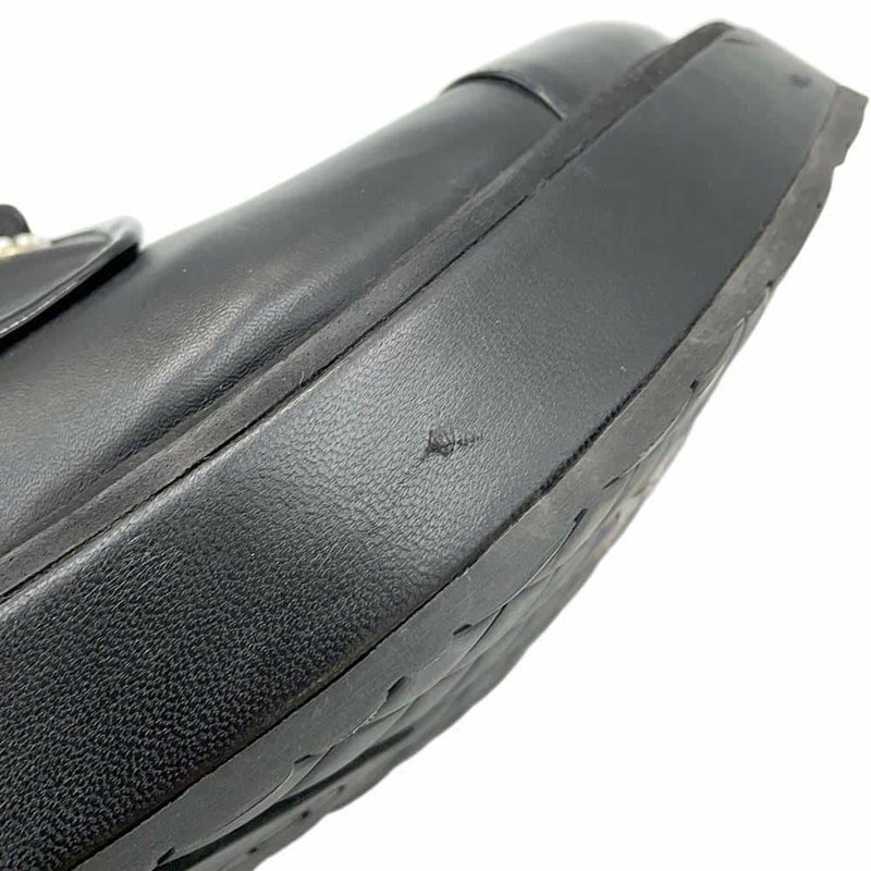 シャネル ショートブーツ ココマーク レースアップ パテント フェイクパール レディースサイズ37 1/2C G33169 靴 黒