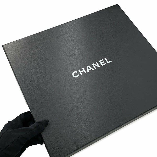 シャネル ショートブーツ ココマーク レースアップ パテント フェイクパール レディースサイズ37 1/2C G33169 靴 黒