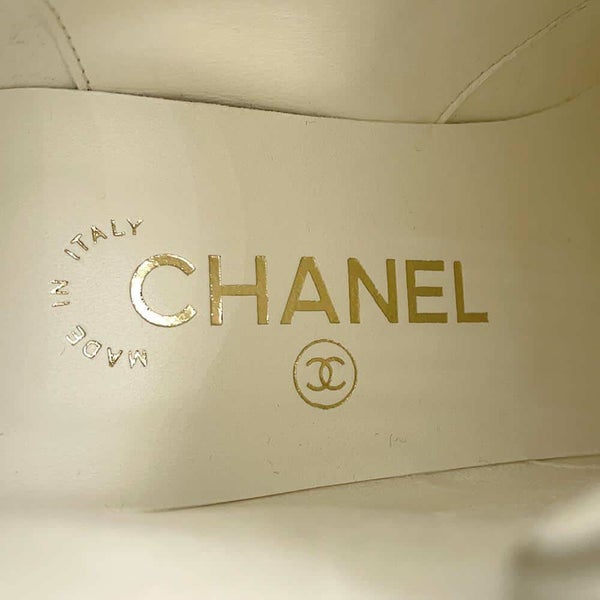 シャネル ショートブーツ ココマーク レースアップ レザー レディースサイズ37C G35367 CHANEL 靴