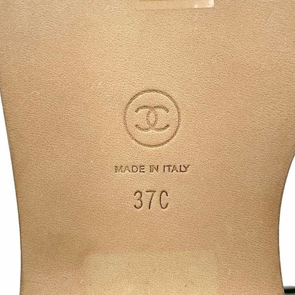 シャネル ショートブーツ ココマーク レースアップ レザー レディースサイズ37C G35367 CHANEL 靴