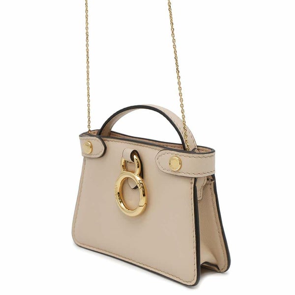 フェンディ チェーンショルダーポーチ ナノピーカブー レザー 7AR993 FENDI ポシェット バッグチャーム