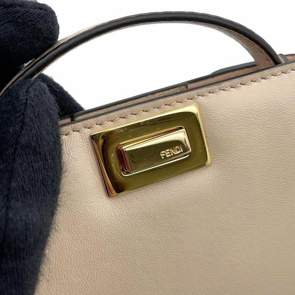フェンディ チェーンショルダーポーチ ナノピーカブー レザー 7AR993 FENDI ポシェット バッグチャーム