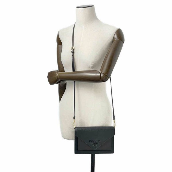 プラダ ショルダーバッグ サフィアーノレザー 1BP020 PRADA バッグ 黒