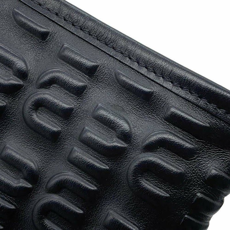 ミュウミュウ ハンドバッグ エンボスロゴ レザー 5BA243 Miu Miu 2wayショルダーバッグ 黒