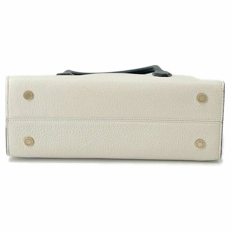 ブルガリ ハンドバッグ アルバ レザー BVLGARI 2wayショルダーバッグ 黒 白