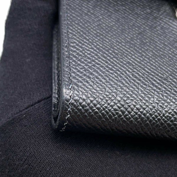 エルメス 三つ折り財布 クリック12 ブラック/シルバー金具 エプソン C刻印 HERMES 黒 財布