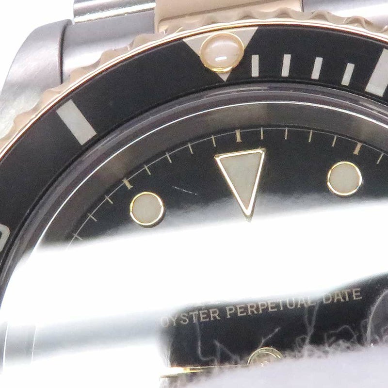 ロレックス サブマリーナ デイト コンビ SS/K18YGイエローゴールド P番 16613 ROLEX 腕時計 黒文字盤