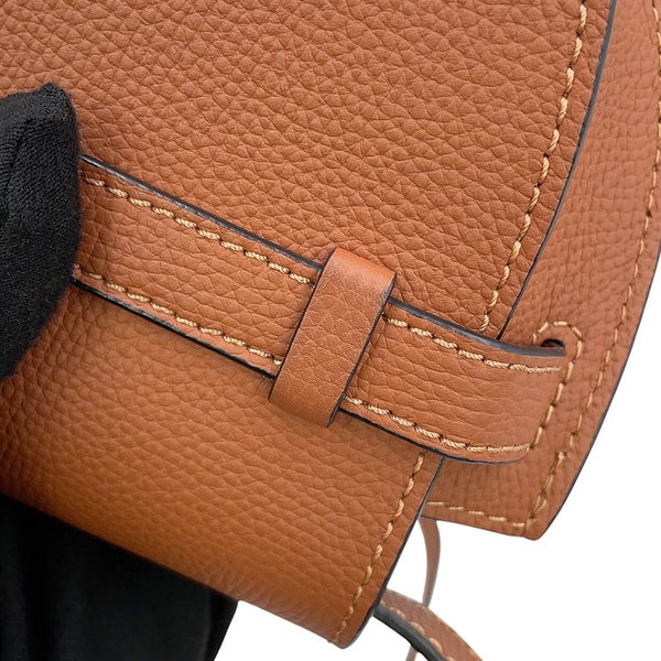 ロエべ ショルダーバッグ ゲート デュアル ミニ レザー A650N46X02 LOEWE ブラウン
