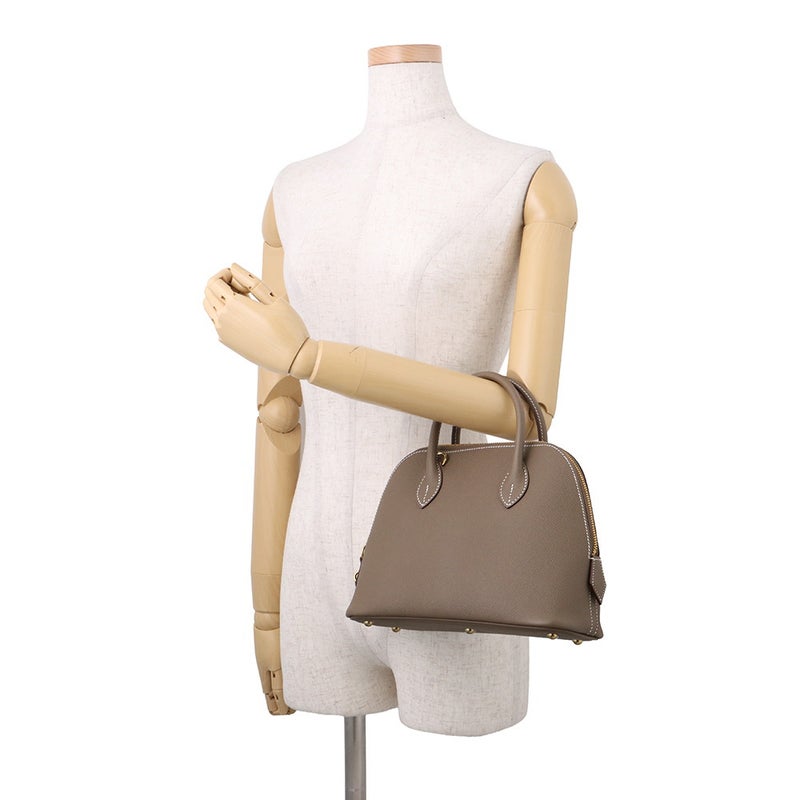エルメス ボリード1923 25 エトゥープ/ゴールド金具 エプソン W刻印 HERMES ２wayショルダー