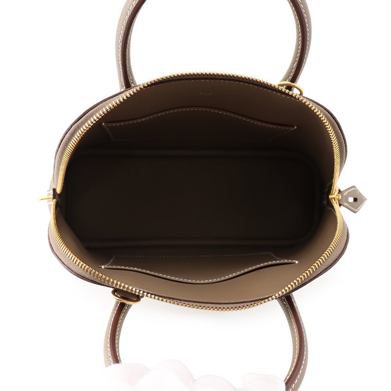 エルメス ボリード1923 25 エトゥープ/ゴールド金具 エプソン W刻印 HERMES ２wayショルダー