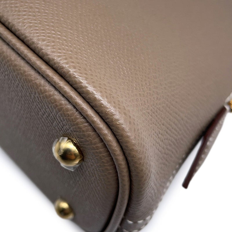 エルメス ボリード1923 25 エトゥープ/ゴールド金具 エプソン W刻印 HERMES ２wayショルダー