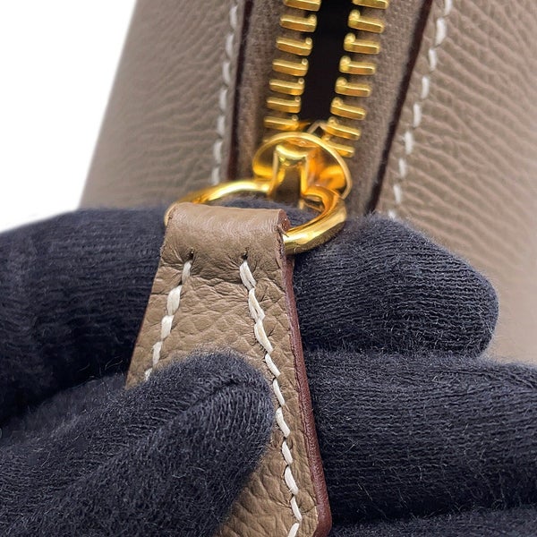 エルメス ボリード1923 25 エトゥープ/ゴールド金具 エプソン W刻印 HERMES ２wayショルダー