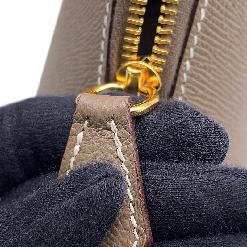 エルメス ボリード1923 25 エトゥープ/ゴールド金具 エプソン W刻印 HERMES ２wayショルダー