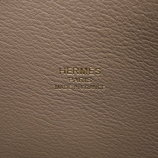 エルメス ボリード1923 25 エトゥープ/ゴールド金具 エプソン W刻印 HERMES ２wayショルダー